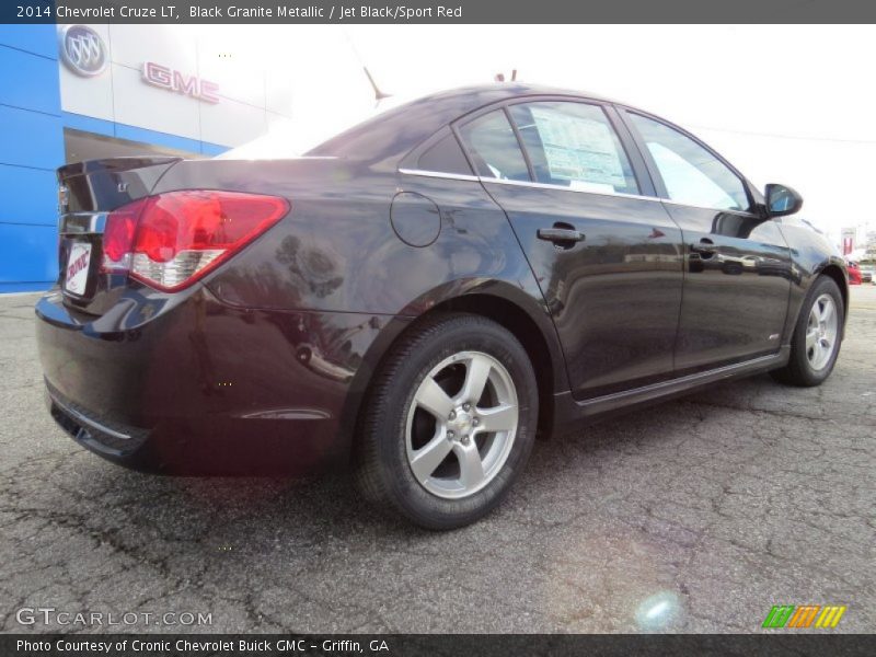 Black Granite Metallic / Jet Black/Sport Red 2014 Chevrolet Cruze LT