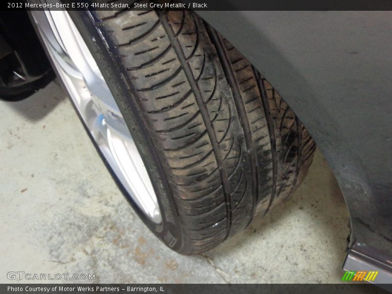 Steel Grey Metallic / Black 2012 Mercedes-Benz E 550 4Matic Sedan