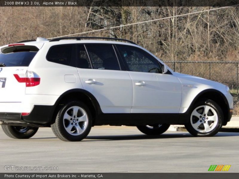 Alpine White / Black 2008 BMW X3 3.0si