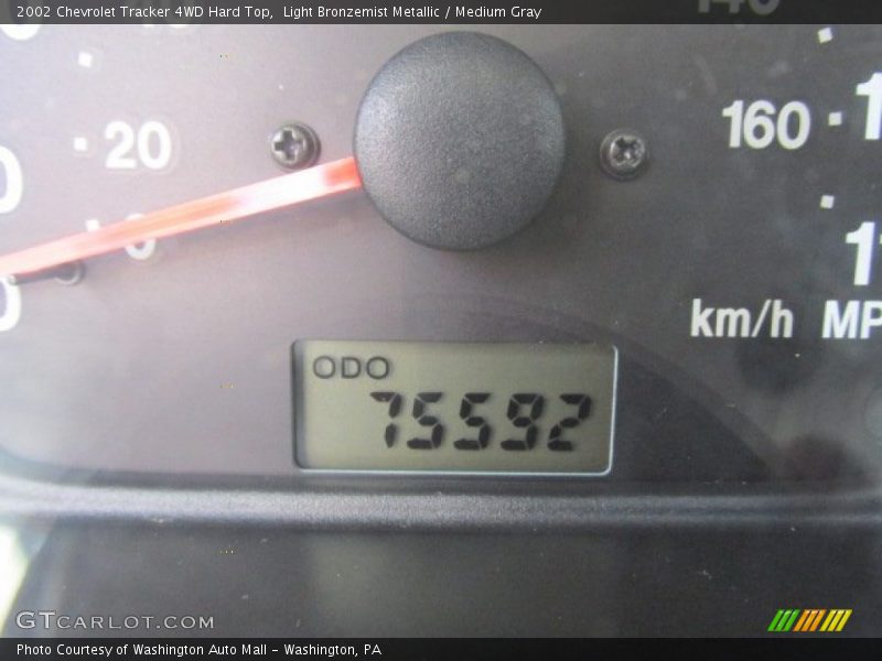 Light Bronzemist Metallic / Medium Gray 2002 Chevrolet Tracker 4WD Hard Top
