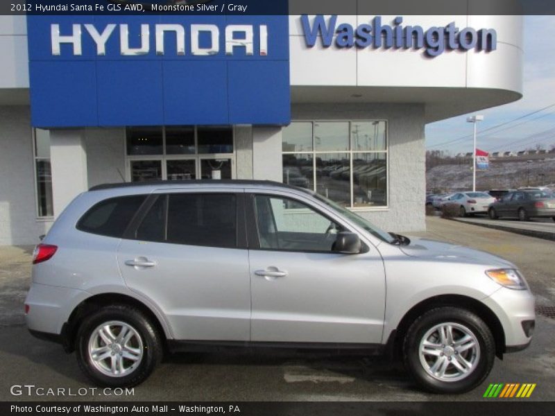 Moonstone Silver / Gray 2012 Hyundai Santa Fe GLS AWD