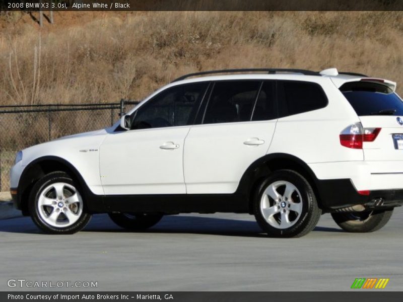 Alpine White / Black 2008 BMW X3 3.0si