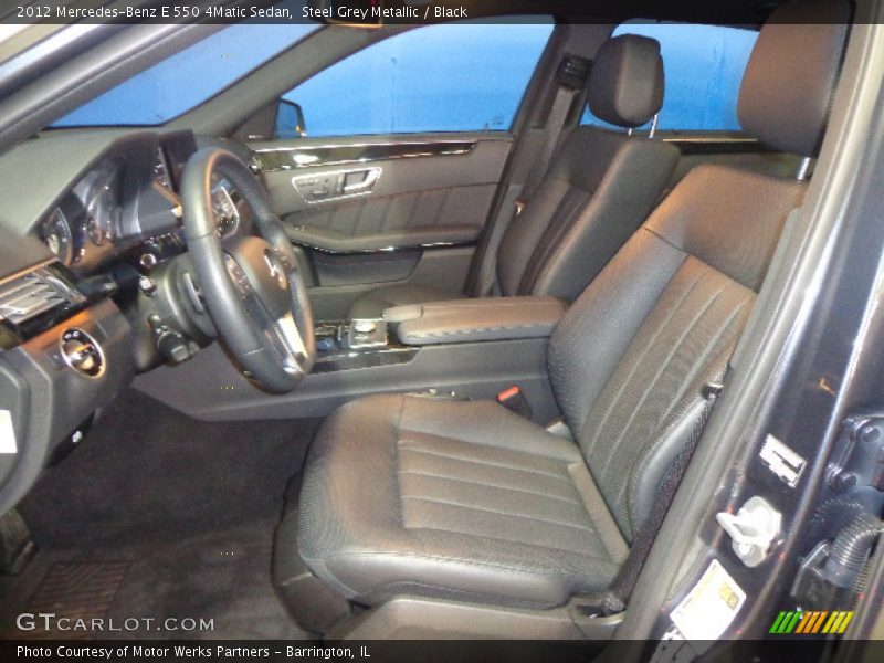 Front Seat of 2012 E 550 4Matic Sedan