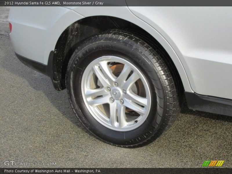 Moonstone Silver / Gray 2012 Hyundai Santa Fe GLS AWD