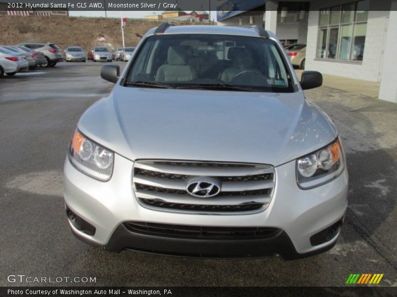 Moonstone Silver / Gray 2012 Hyundai Santa Fe GLS AWD