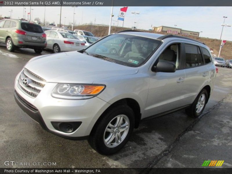 Moonstone Silver / Gray 2012 Hyundai Santa Fe GLS AWD