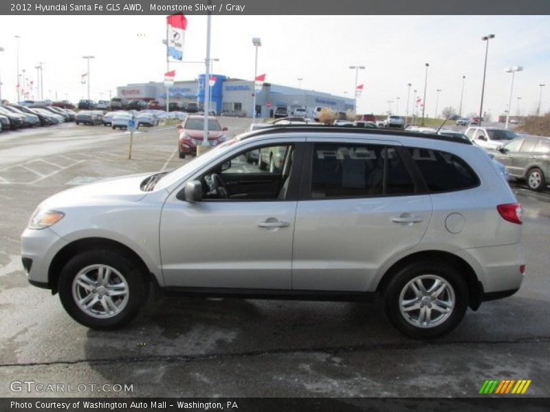 Moonstone Silver / Gray 2012 Hyundai Santa Fe GLS AWD