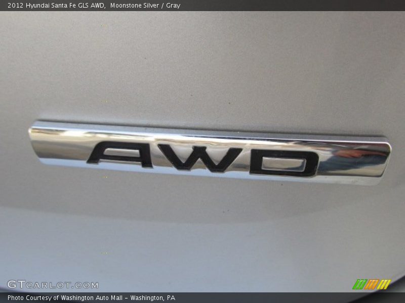 Moonstone Silver / Gray 2012 Hyundai Santa Fe GLS AWD