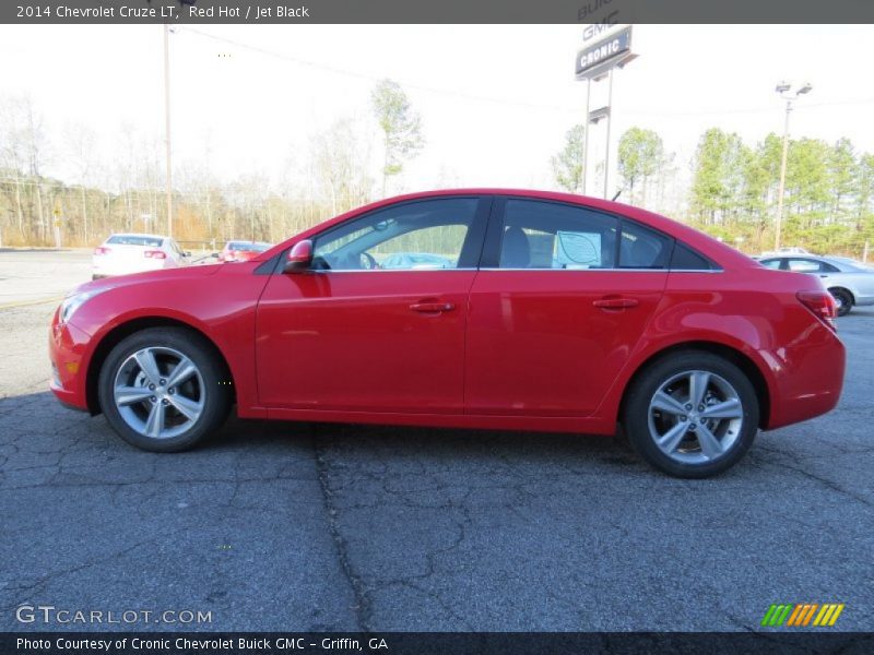 Red Hot / Jet Black 2014 Chevrolet Cruze LT