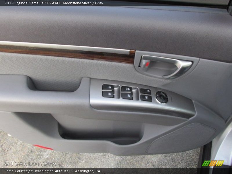 Moonstone Silver / Gray 2012 Hyundai Santa Fe GLS AWD