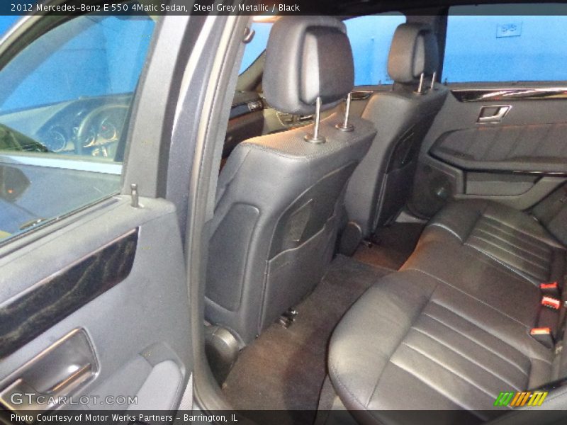 Steel Grey Metallic / Black 2012 Mercedes-Benz E 550 4Matic Sedan