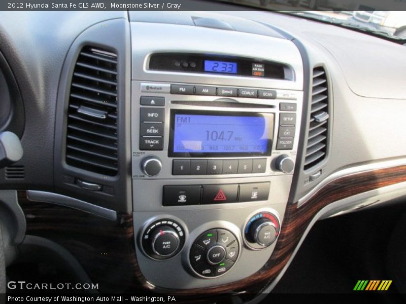 Moonstone Silver / Gray 2012 Hyundai Santa Fe GLS AWD