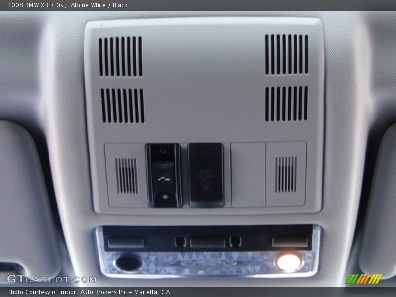 Alpine White / Black 2008 BMW X3 3.0si