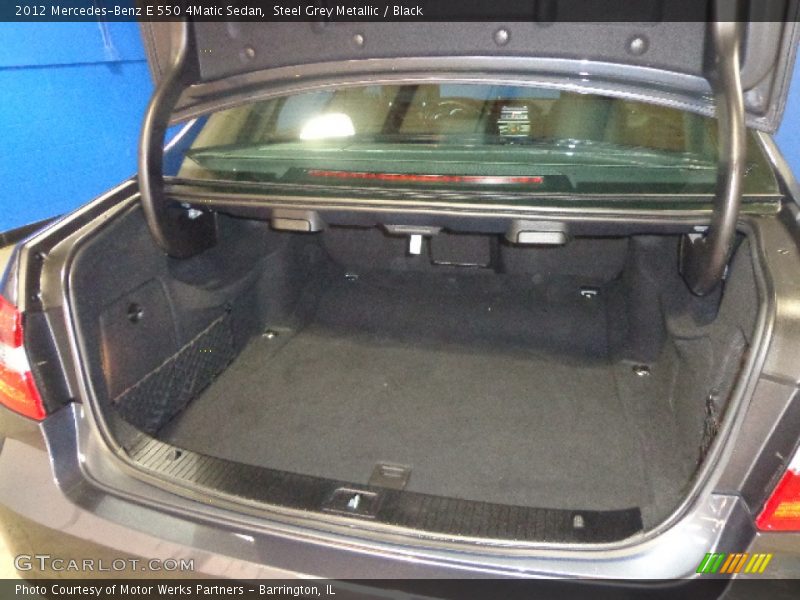 Steel Grey Metallic / Black 2012 Mercedes-Benz E 550 4Matic Sedan