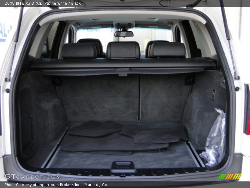 Alpine White / Black 2008 BMW X3 3.0si