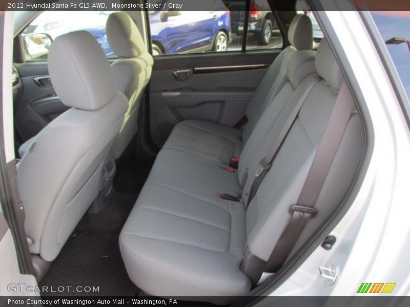 Moonstone Silver / Gray 2012 Hyundai Santa Fe GLS AWD