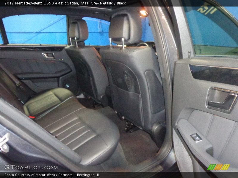 Steel Grey Metallic / Black 2012 Mercedes-Benz E 550 4Matic Sedan