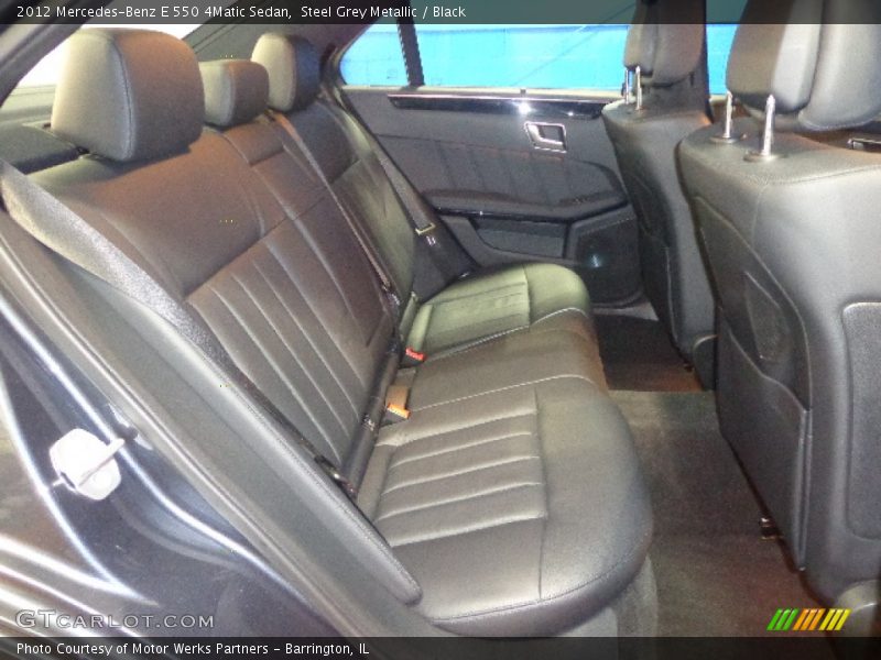 Steel Grey Metallic / Black 2012 Mercedes-Benz E 550 4Matic Sedan