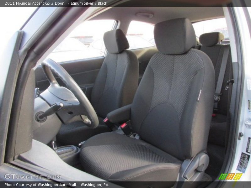 Platinum Silver / Black 2011 Hyundai Accent GS 3 Door