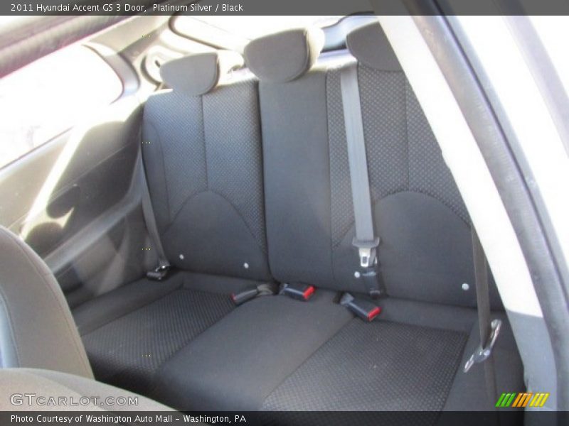 Platinum Silver / Black 2011 Hyundai Accent GS 3 Door