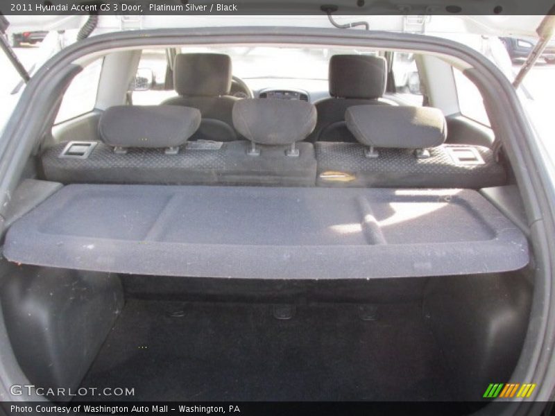 Platinum Silver / Black 2011 Hyundai Accent GS 3 Door