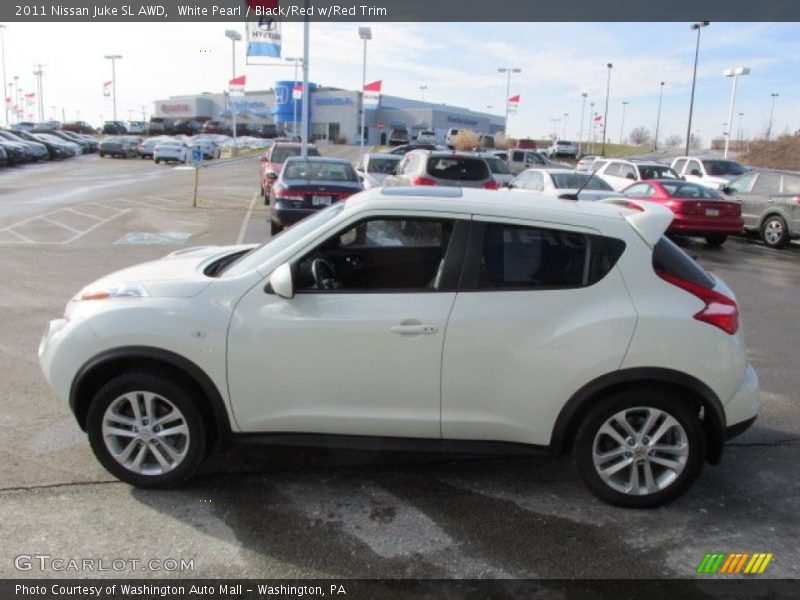 White Pearl / Black/Red w/Red Trim 2011 Nissan Juke SL AWD