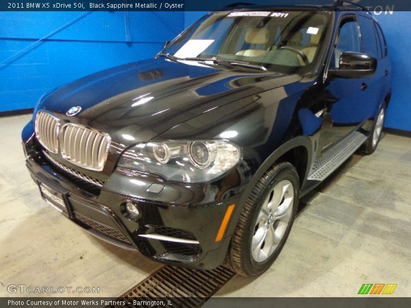 Black Sapphire Metallic / Oyster 2011 BMW X5 xDrive 50i