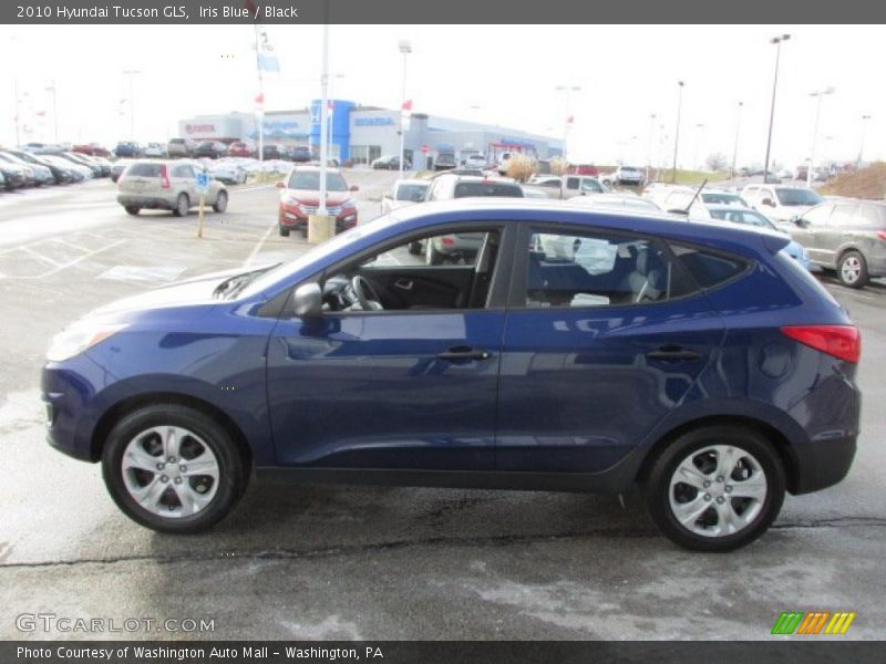 Iris Blue / Black 2010 Hyundai Tucson GLS