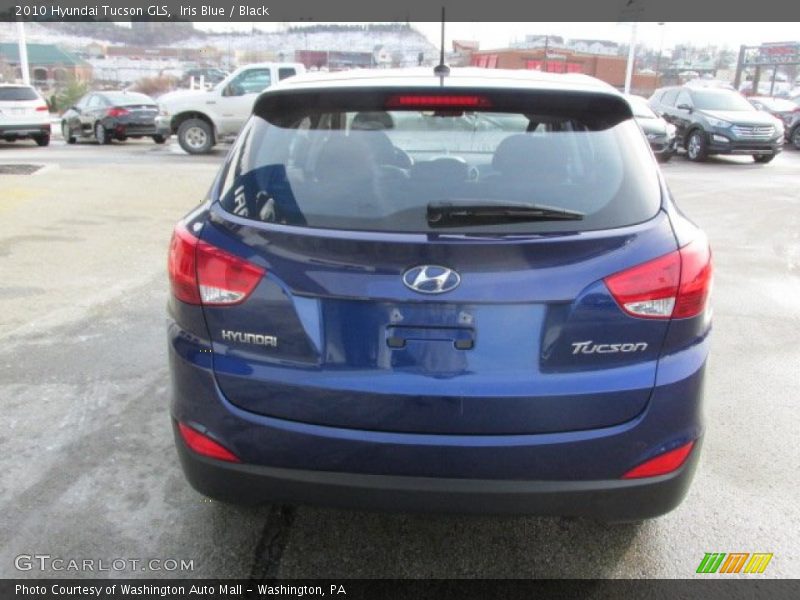 Iris Blue / Black 2010 Hyundai Tucson GLS