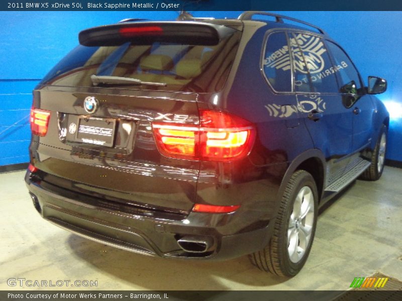 Black Sapphire Metallic / Oyster 2011 BMW X5 xDrive 50i