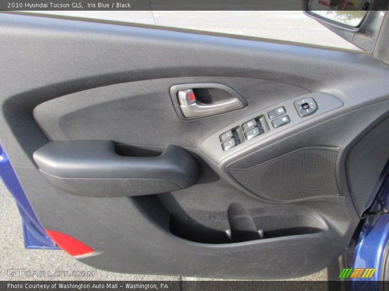 Iris Blue / Black 2010 Hyundai Tucson GLS