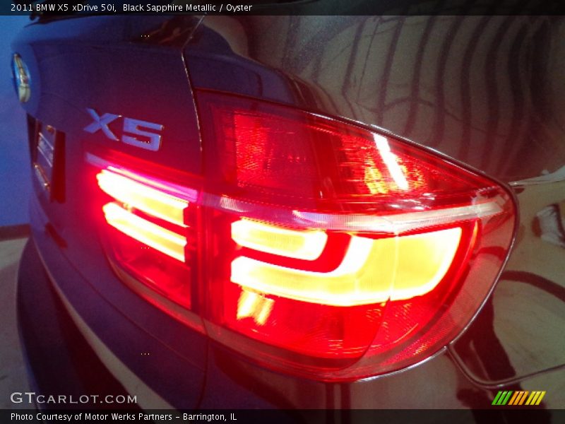 Black Sapphire Metallic / Oyster 2011 BMW X5 xDrive 50i