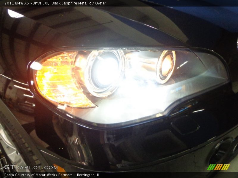 Black Sapphire Metallic / Oyster 2011 BMW X5 xDrive 50i