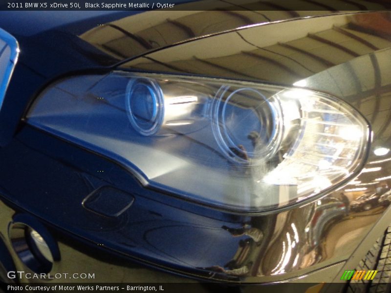 Black Sapphire Metallic / Oyster 2011 BMW X5 xDrive 50i