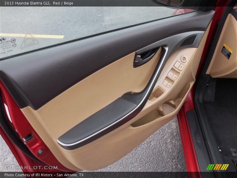 Red / Beige 2013 Hyundai Elantra GLS