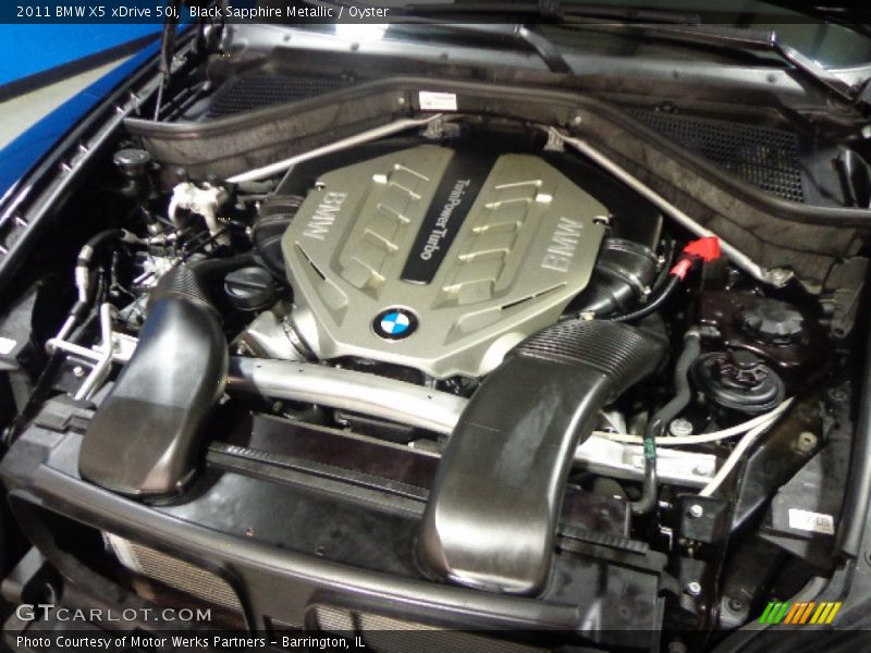 Black Sapphire Metallic / Oyster 2011 BMW X5 xDrive 50i