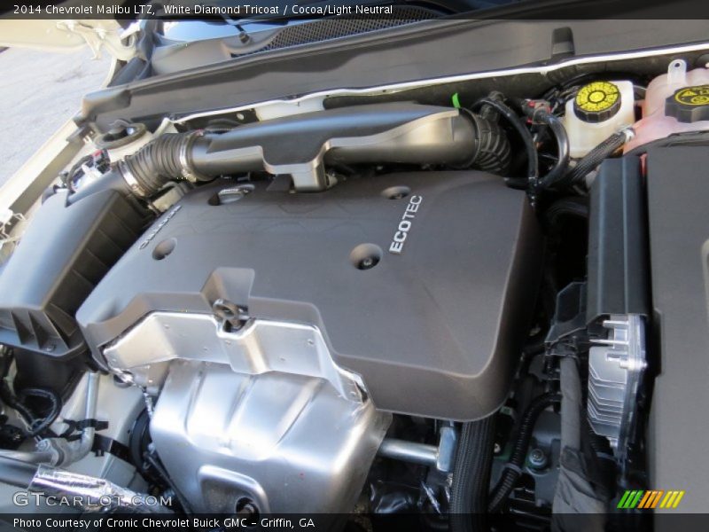 White Diamond Tricoat / Cocoa/Light Neutral 2014 Chevrolet Malibu LTZ