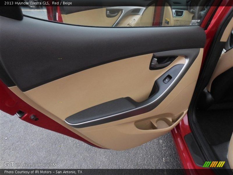 Red / Beige 2013 Hyundai Elantra GLS