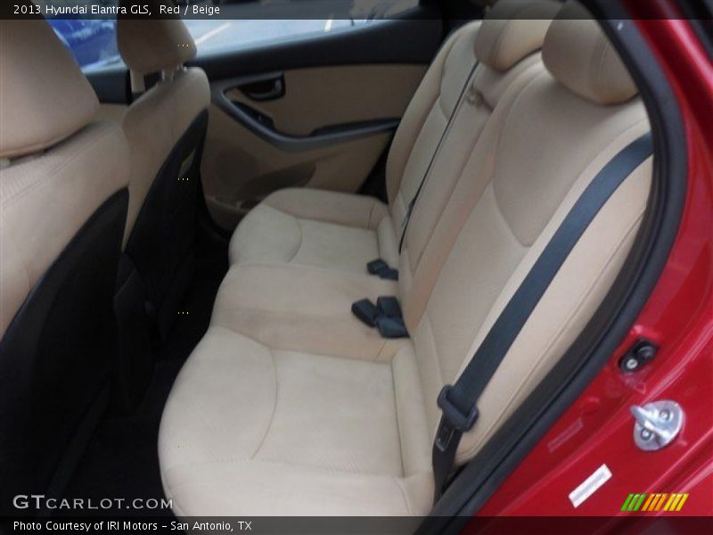 Red / Beige 2013 Hyundai Elantra GLS