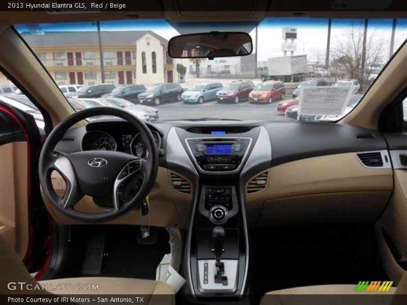 Red / Beige 2013 Hyundai Elantra GLS