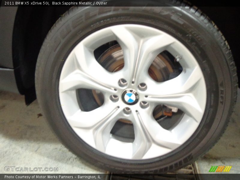 Black Sapphire Metallic / Oyster 2011 BMW X5 xDrive 50i