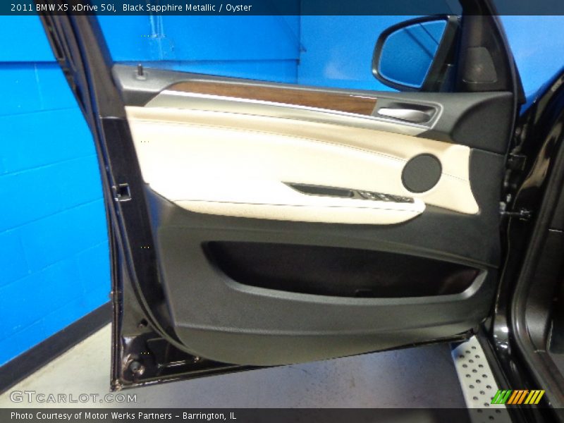Black Sapphire Metallic / Oyster 2011 BMW X5 xDrive 50i