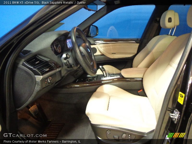 Black Sapphire Metallic / Oyster 2011 BMW X5 xDrive 50i