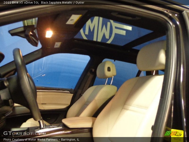Black Sapphire Metallic / Oyster 2011 BMW X5 xDrive 50i