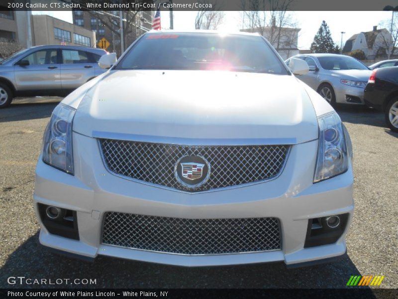 White Diamond Tri-Coat / Cashmere/Cocoa 2009 Cadillac CTS Sedan