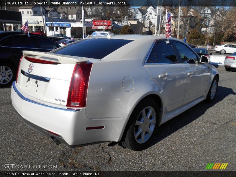 White Diamond Tri-Coat / Cashmere/Cocoa 2009 Cadillac CTS Sedan