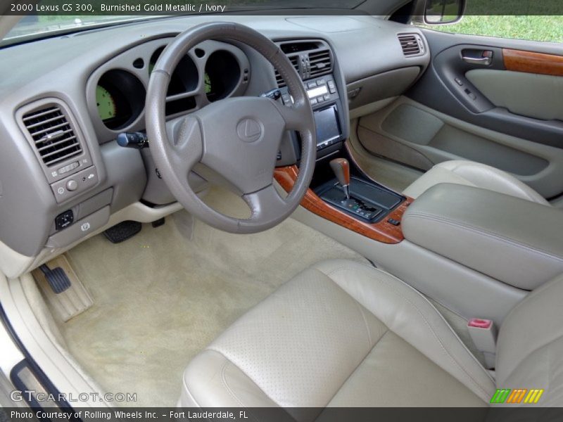 Burnished Gold Metallic / Ivory 2000 Lexus GS 300