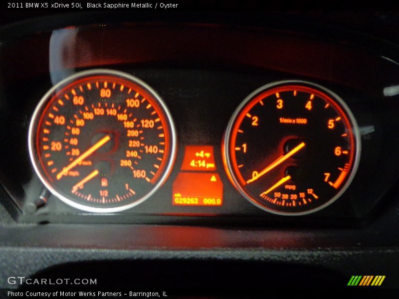 Black Sapphire Metallic / Oyster 2011 BMW X5 xDrive 50i