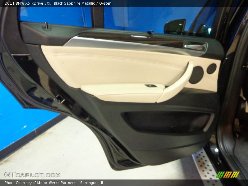 Black Sapphire Metallic / Oyster 2011 BMW X5 xDrive 50i