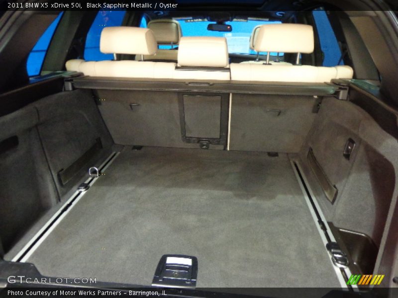 Black Sapphire Metallic / Oyster 2011 BMW X5 xDrive 50i